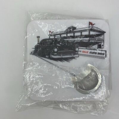 OG&E Expo 2019 Coaster Bottle Opener Oklahoma Gas Electric Promotional Swag NEW