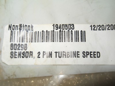 R&J 80298 2 PIN TURBINE SPEED SENSOR