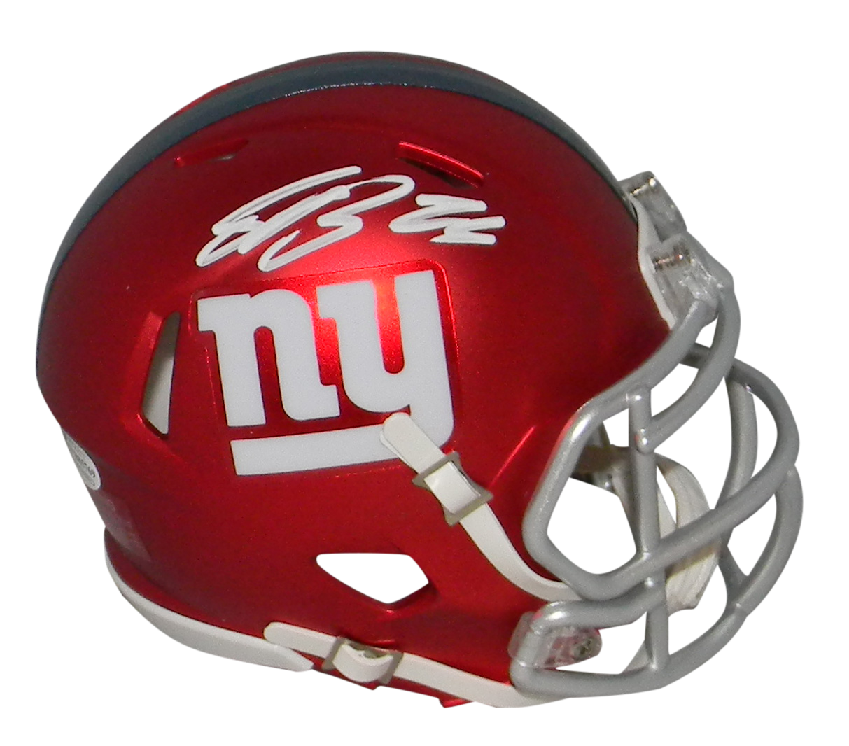 Saquon Barkley Autographed Signed New York Giants BLAZE SPEED MINI HELMET BECKETT 