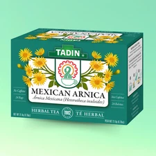 Tadin Mexican Arnica Tea, 24 Bags 0.76 fl oz, Caffeine-Free
