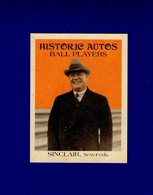 #56 HARRY SINCLAIR, 1914-15 Indy/Newark~Federal Baseball League| 2019HA 196/299