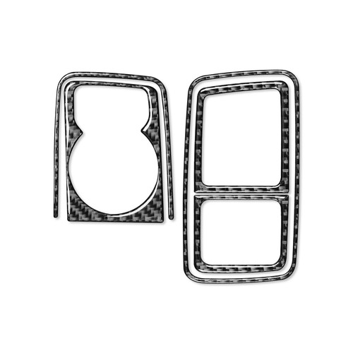 Carbon Fiber Console Gear Shift Knob Panel Cover For Ram 1500 2500 3500 2013-15 - Picture 9 of 13