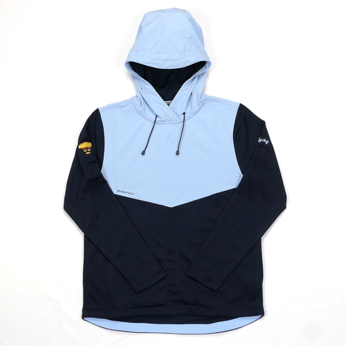 NEW! Zero Restriction Tyson Hoodie ~ Fried Egg Golf Logo ~ Mens Blue Pullover S