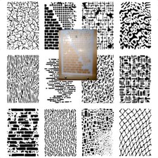 Texture stencil J Airbrush art stencils Artists background textures
