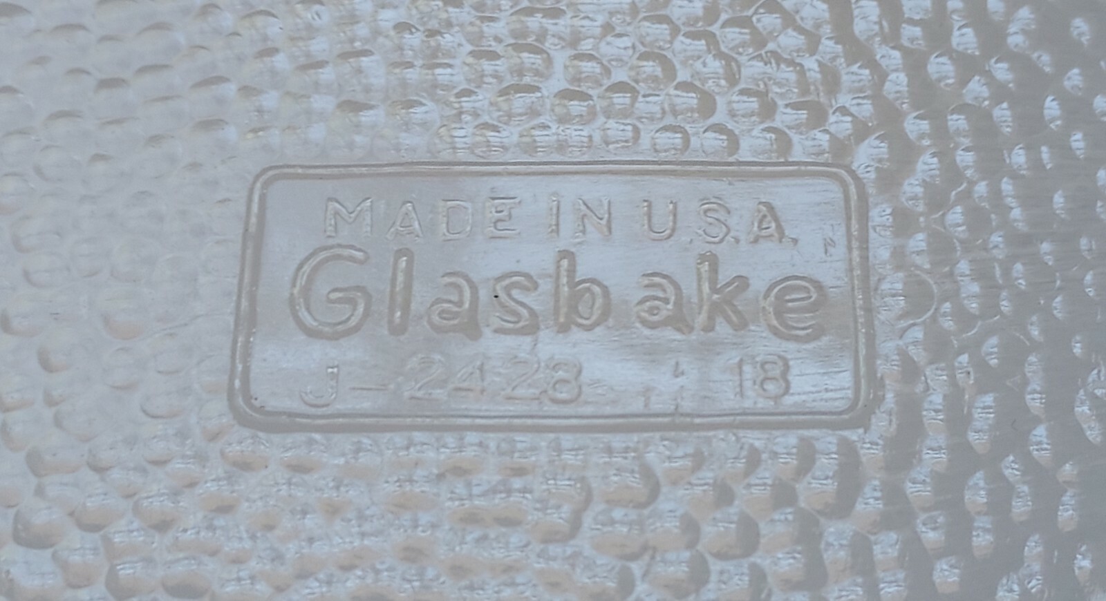 Glasbake J 2428 cake pan, 8x8x2. Set of 2. Glass baking square pan. eBay