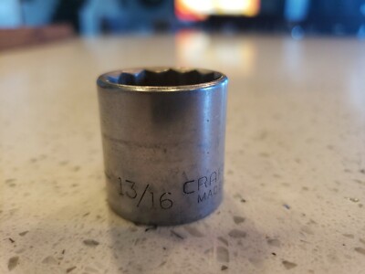 CRAFTSMAN 44338 v series 12 POINT 13/16'' SAE SOCKET 3/8'' DRIVE USA