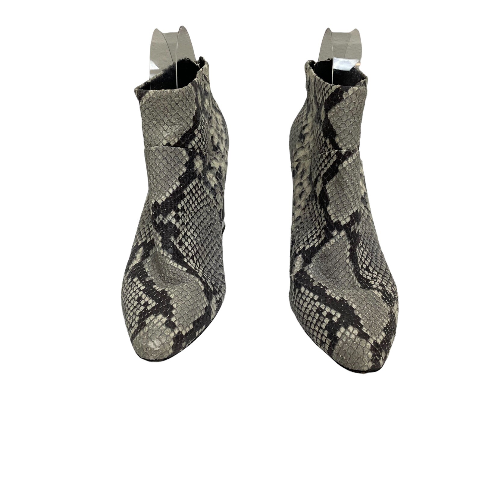 ASH Indy Python Print Leather Ankle Boots Back Zi… - image 2