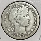 U.S. Barber Quarter G/VG 1905