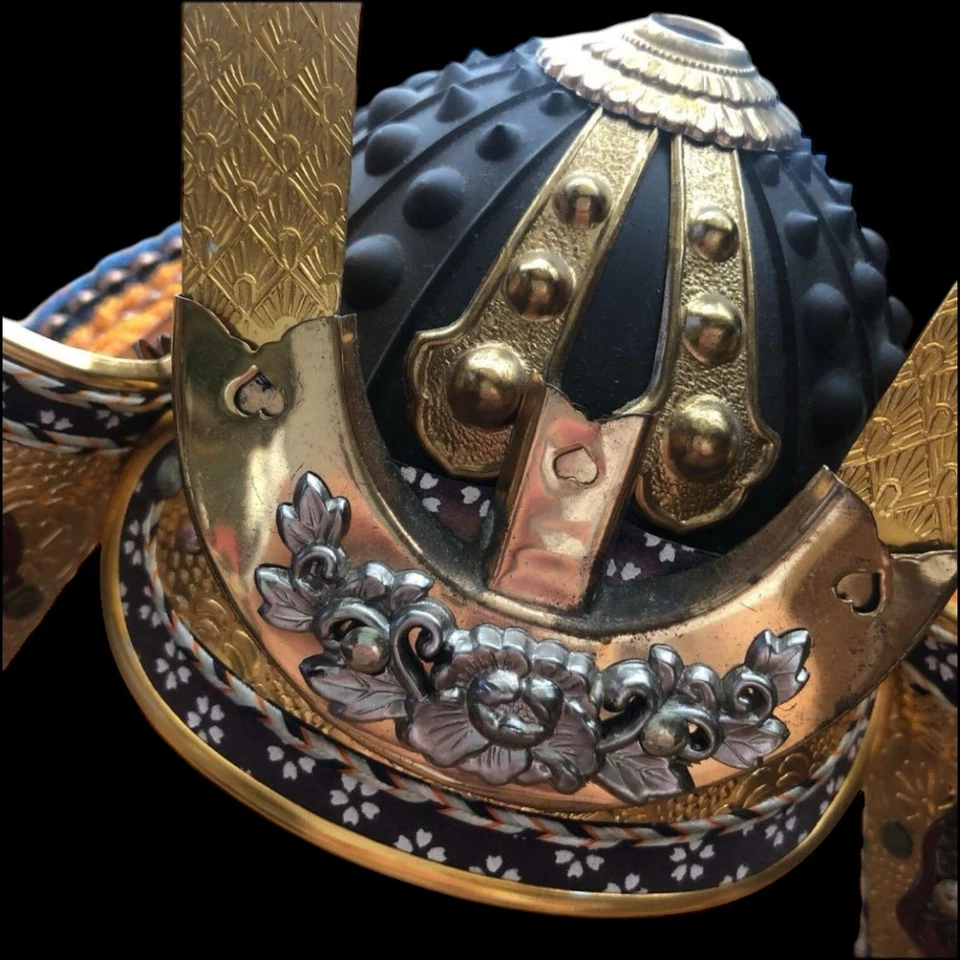Capacete Samurai Japonês Antigo Kabuto Dragon Armor Yoroi investível - Imagem 2 de 4