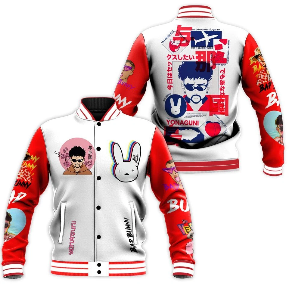 Bad Bunny Baseball Jacket