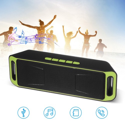 Portable Stereo USB/TF Bluetooth Speaker Wireless Bass Outdoor Indoor Speakers - Picture 38 of 51