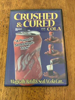Crushed and Cured Magic Makers DVD Street Magic Trick Refill Seal Cola Can