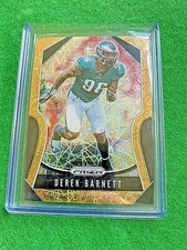 DEREK BARNETT GOLD LAZER PRIZM CARD JERSEY #96 EAGLES PRIZM 2019 PRIZM FOOTBALL