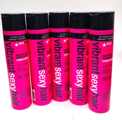 5  x Vibrant Sexyhair Color Lock Conditioner 300ml mit Rosen und Mandelöl