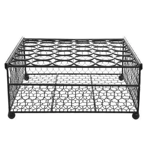 2-Tier Country Rustic Black Chicken Wire 36 Eggs Display Tray & Storage Basket - Image 3 of 4