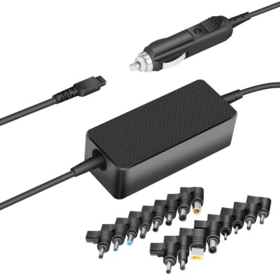 90W Universal DC Netzteil KFZ Ladegerät Stromversorgung 12V-24V für HP Acer Dell