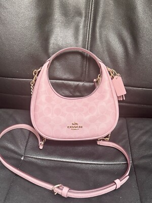 NWT Coach Carmen Mini Crossbody Bag In Signature Canvas CAM83