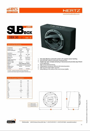Amplifier Hertz Mille ML Power 1 Class D Mono 1x1000W Rms + Hertz DBX 30.3 - Picture 7 of 8