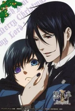 photo card promo Black Butler Kuroshitsuji anime Sebastian Michaelis Ciel 