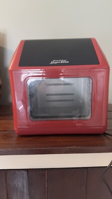 Power Air Fryer Pro Elite TXG-DT10L 6qt Air Fryer Oven Red READ