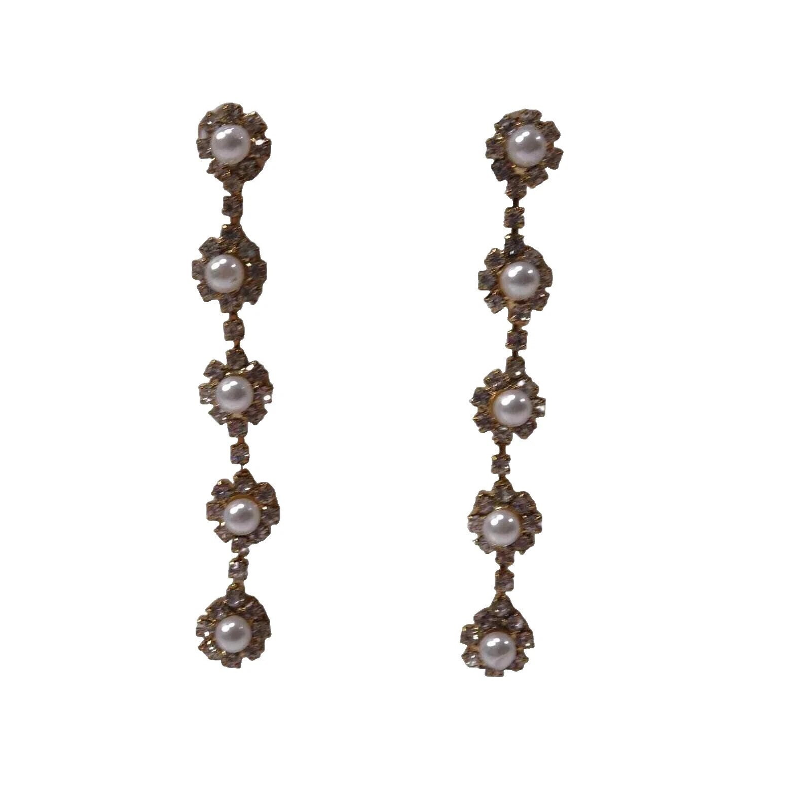 Beauty Silver Plated Chandelier Fashion Earrings