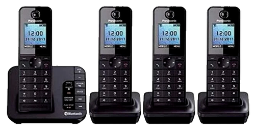 Panasonic KX-TGH260E Quad Phone with Answer Machine & Link2Mobile Bluetooth - Picture 3 of 4