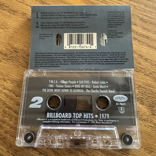 The Billboard Hot 100 Hits of 1979 (Cassette Tape, Various Artists) Rhino - Picture 5 of 7