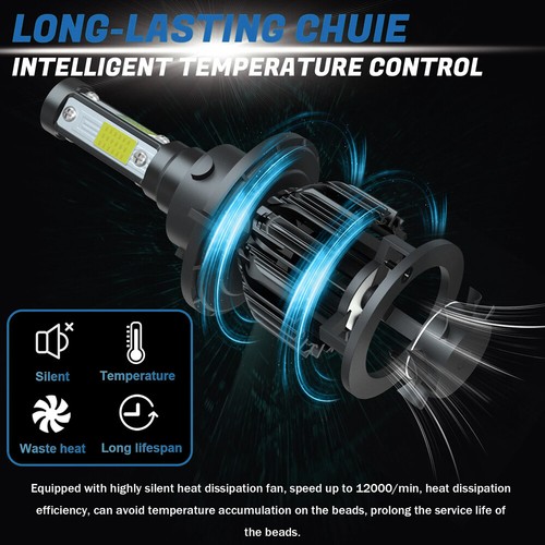 3Pairs H13 LED Headlight Globes Car Fog Light Bulbs Headlamp Beam Conversion Kit - Picture 9 of 19