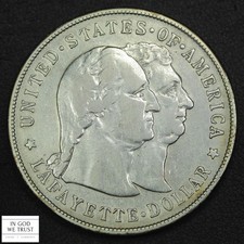 1900 Lafayette Commemorative Silver Dollar $1