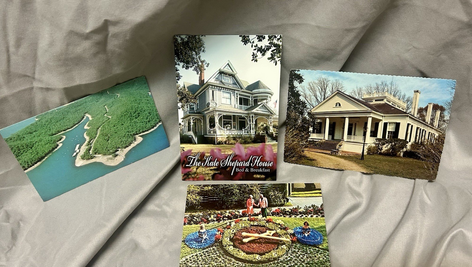 Lot Of Four Vintage Postcards Alabama/Arkansas/Mississippi/Florida Unused ￼
