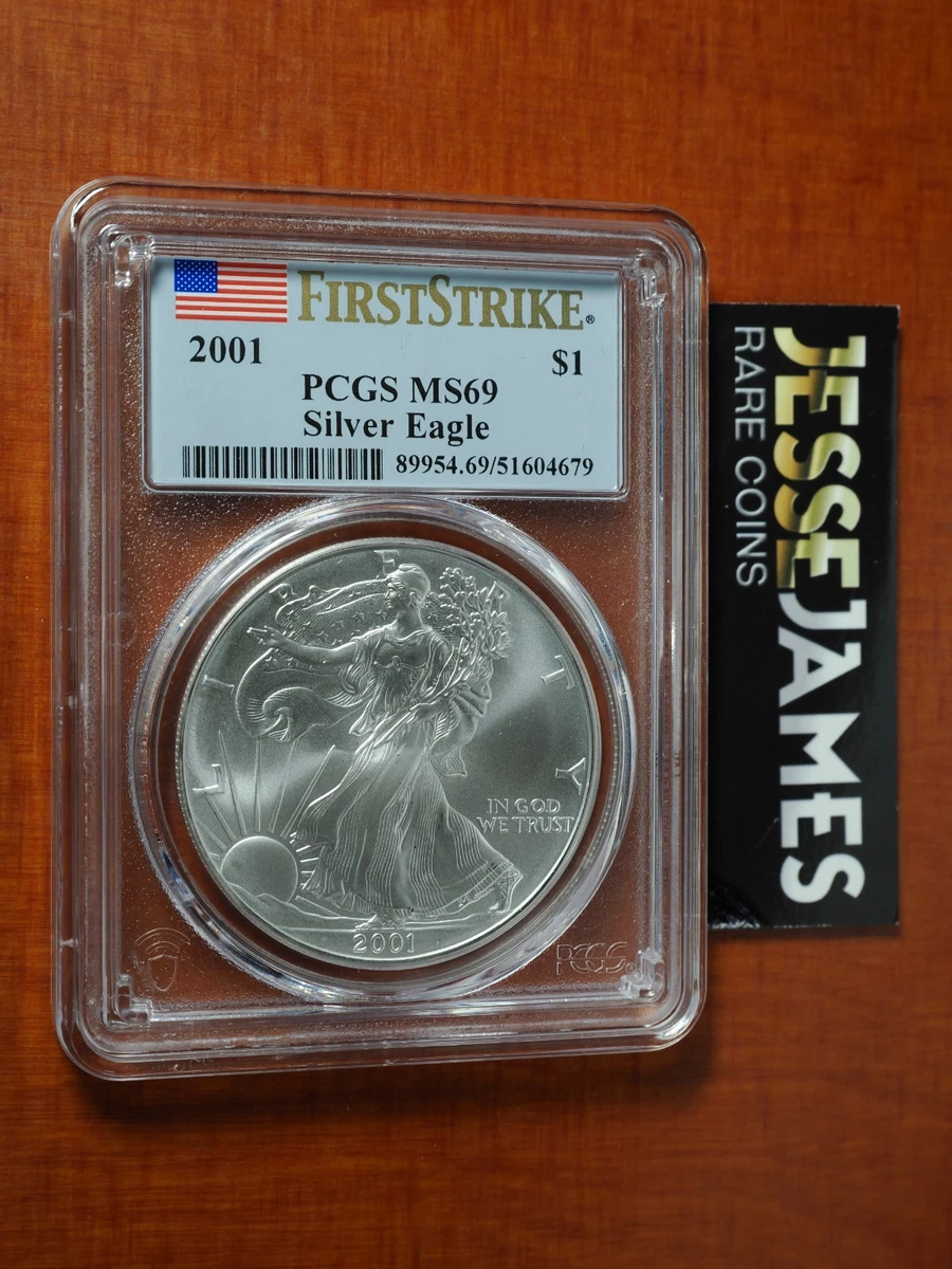 American Eagle MS 69 Graded 2001 Silver Bullion Coins for sale | eBay