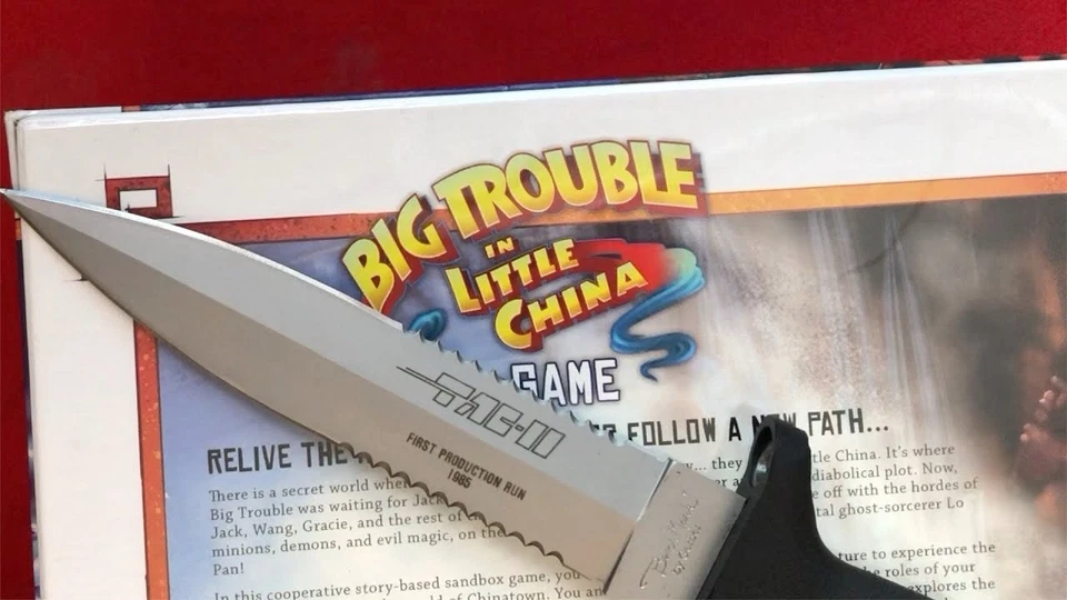 NEW VINTAGE 1985 BenchMark by Gerber TAC-II Knife FPR 20110 + ALICE Clip Sheath - Image 2 of 4