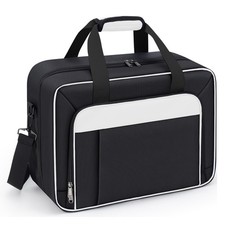 GDNasist Carrying Case Fit for PS5, Travel 16.5 x 7.9 x 12.2 inches, White