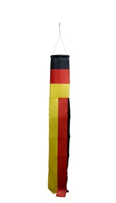 Germany 5ft Long Super Shiny Windsock - German Flag Outdoor Hanging Yard Decor