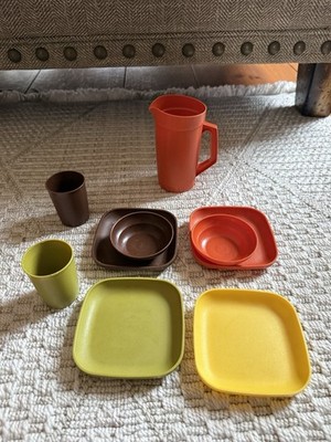 Vintage 1970 s Tupperware Toys Mini Serve It Children s Play Dish Kids Set