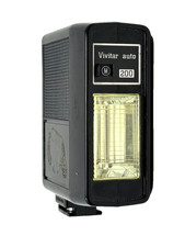 Vivitar Auto 200 Electronic Flash Shoe Mount for 35mm Film Camera Untested