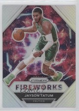 2020-21 Panini Prizm Fireworks Silver Prizm Jayson Tatum #27 a2e