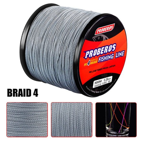 Forte 300M Lenza da Pesca Intrecciata PE 4 Fili Mare Lenza da Pesca Multicolore - Foto 13 di 16