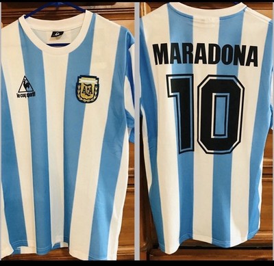 NEW Argentina Maradona RETRO Jersey World Cup Mexico 1986