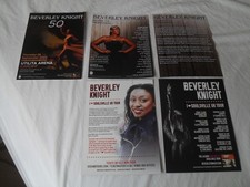 BEVERLEY KNIGHT - 3 different lovely colour tour flyers (MINT)