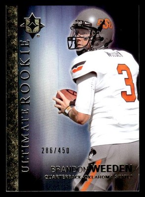 Brandon Weeden 2012 Upper Deck Ultimate Collection #/450 #8 Cowboys ESE