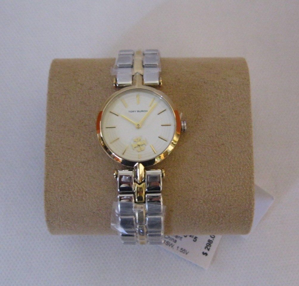 TBW2044 Tory Burch Kira Two-Tone Stainless Steel Women's Watch In Original Box