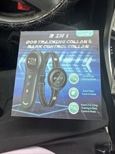 Colofrog 2-in-1 Dog Shock Collar  Dog Bark Collar, 3300 Ft Remote, Blue