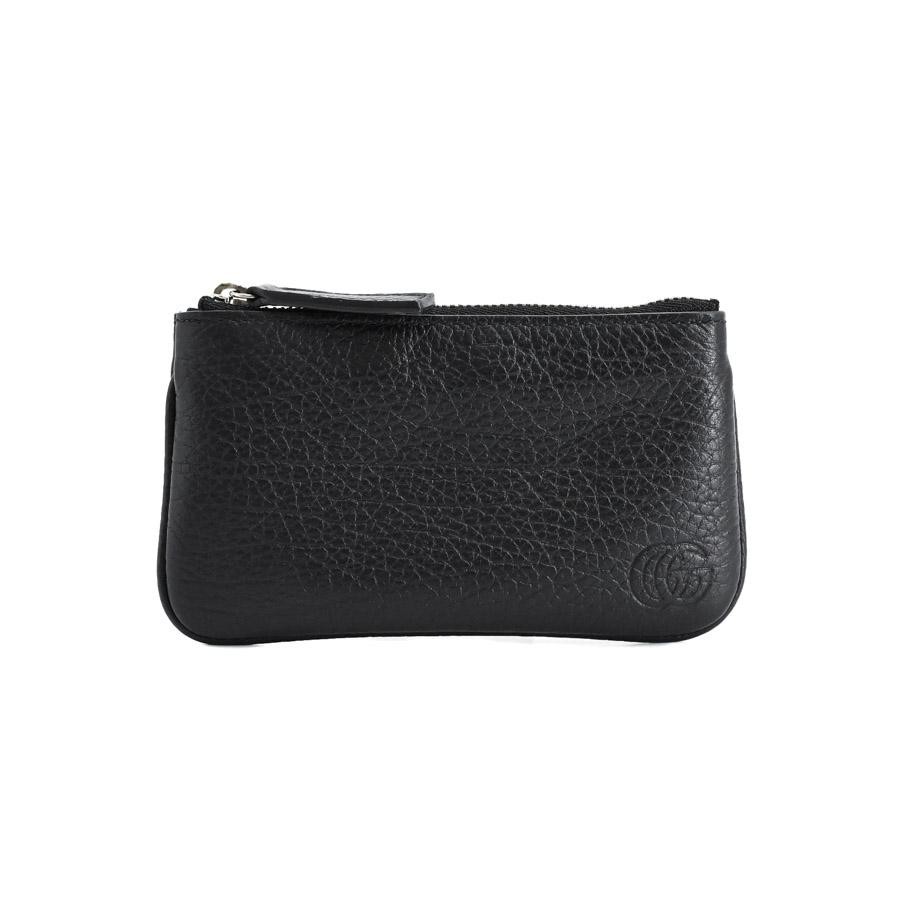 Used Gucci Double G Zip Coin Case Coin Case 795330 Black Unisex Used A Item