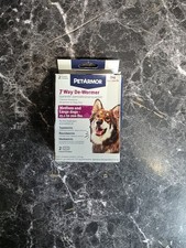 PetArmor 7 Way De-Wormer 2 Flavored Chewables For Medium To Large Dogs exp 08/27