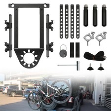 For Jeep Gladiator Spare Tire Mount Bike Rack Hold 2 Bikes Fit 31.5"-32.5" Tire