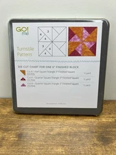 AccuQuilt GO! Die Half Square Triangle - 3" Finished Square 55703 NEW Turnstile