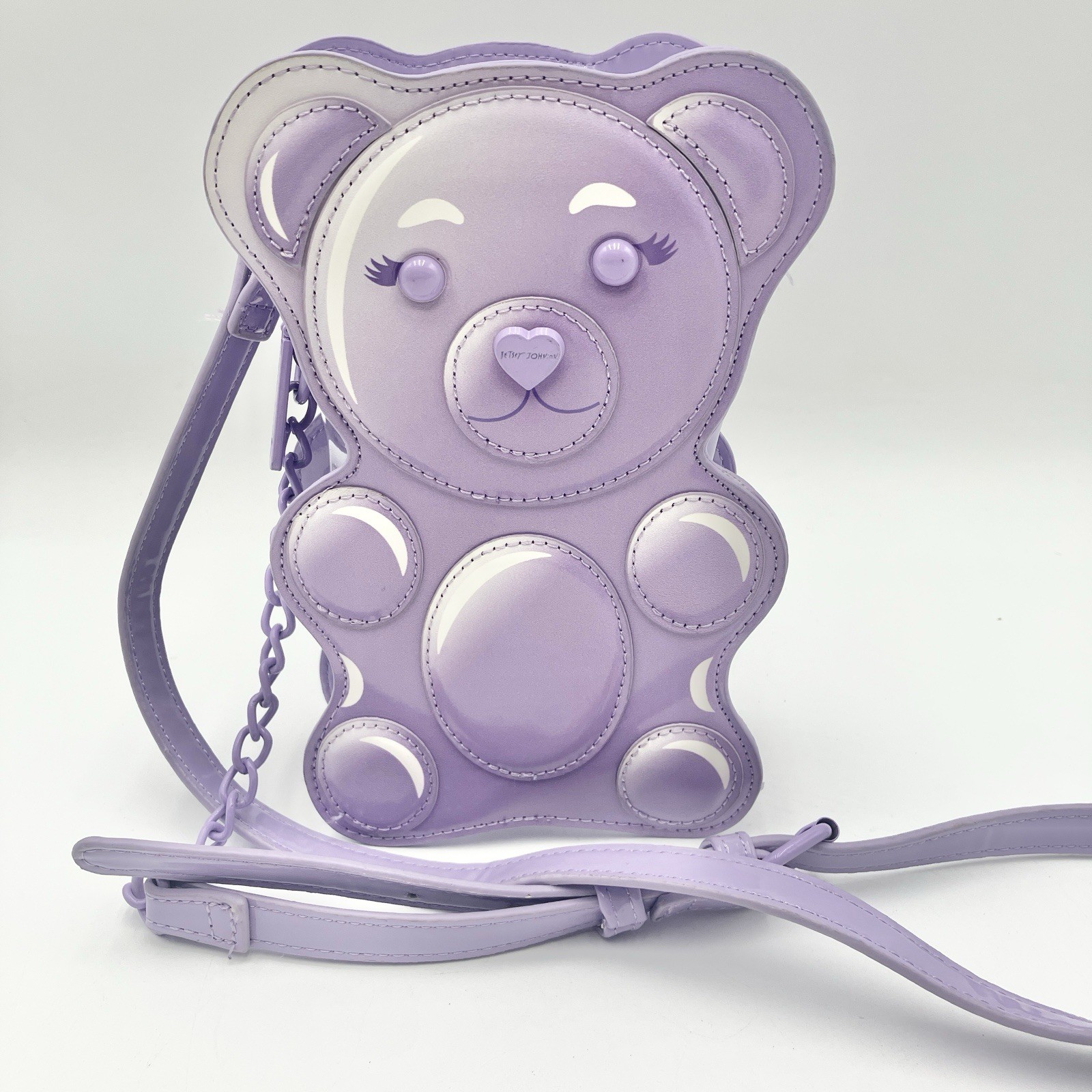 Betsey Johnson Purple Gummy Bear Kitsch Crossbody Purse Mini Novelty Bag