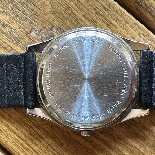 CARAVELLE by BULOVA 30mm Black Leather Silver Tone Women Watch - T8 New Battery - Picture 4 of 6
