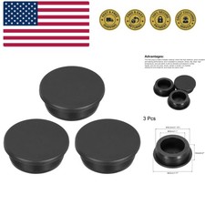 3pcs T-Shaped Silicone Plugs 39.3mm 1-1/2 Inch Dia Snap in Plug Hole Seal Cov...
